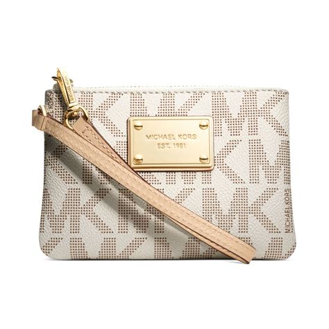 michael kors signature jet set wristlet|Michael Kors.